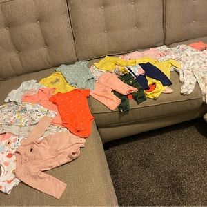 6 month girls clothing bundle. All carters just one you. 23 pieces.